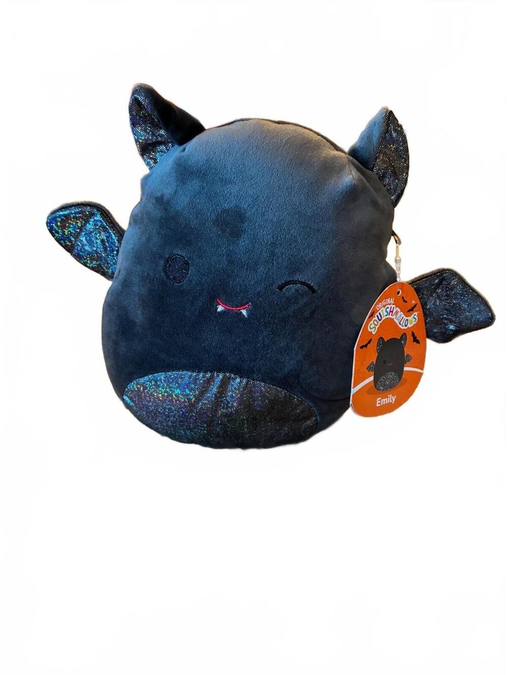 NWT Original Squishmallows Emily black bat plush